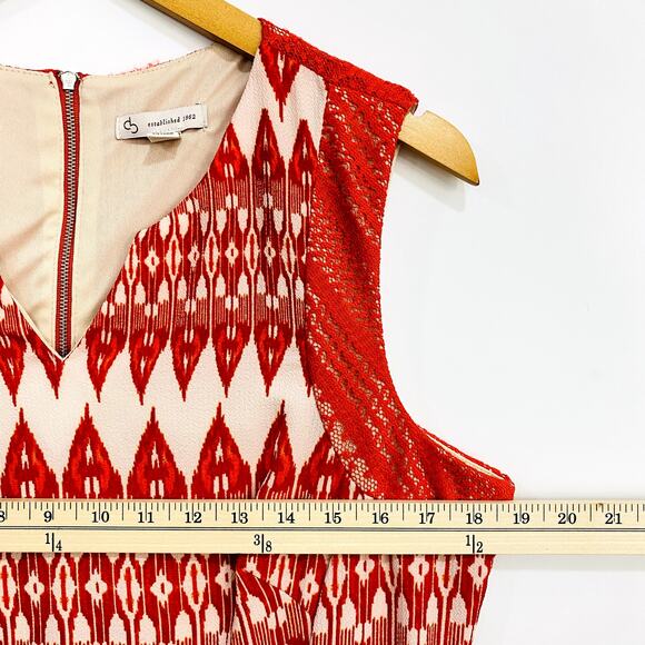 Established 1962 Sun Dress Womens Size 14 Orange Sleeveless A-Line Embroidered - Picture 12 of 14